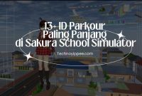 13+ ID Parkour Paling Panjang di Sakura School Simulator